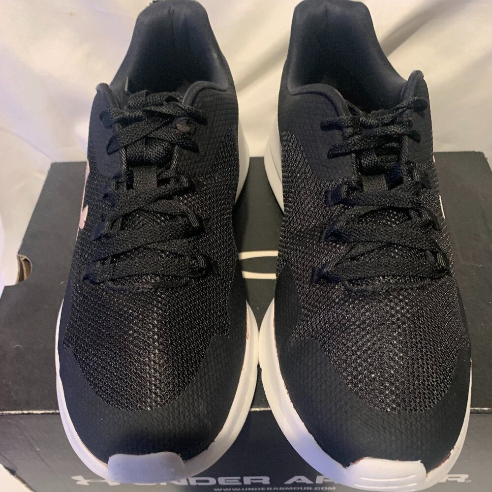 Under Armour Men's Black & White Athletic Shoes